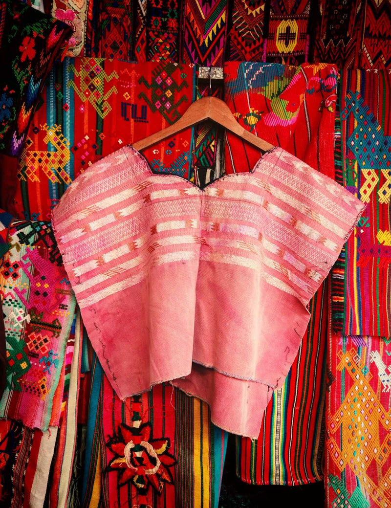 Pink San Lucas Toliman Huipil #6-320