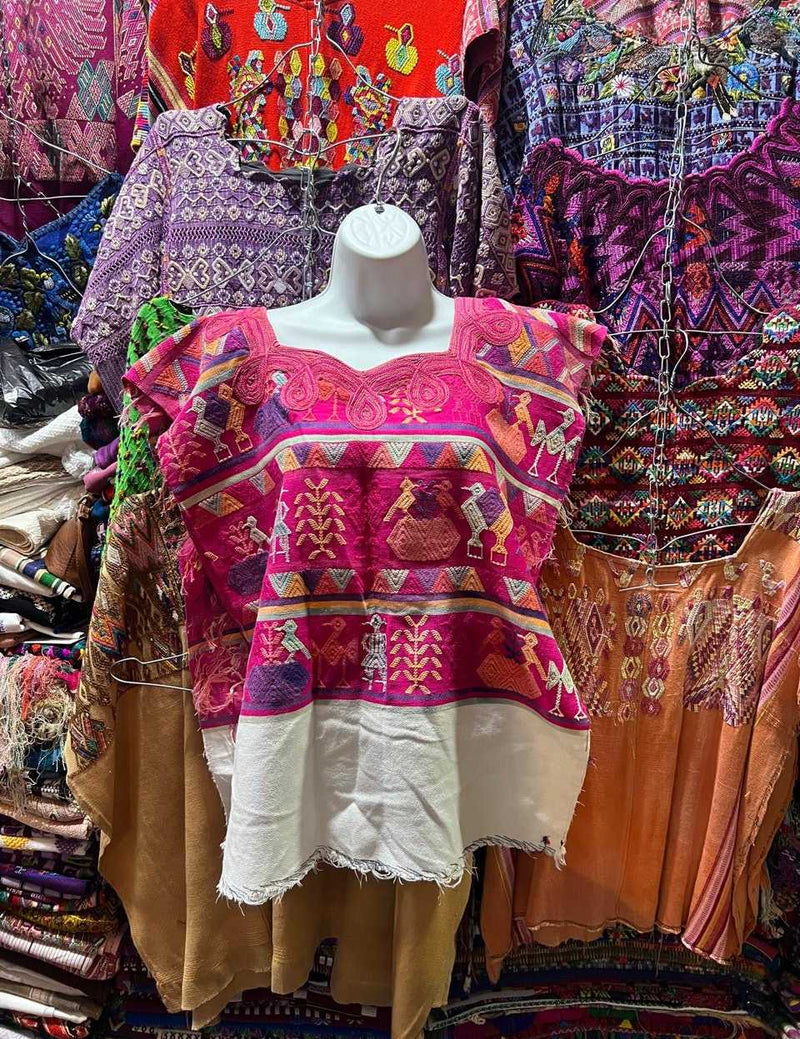 Hot pink Nebaj huipil #5-205