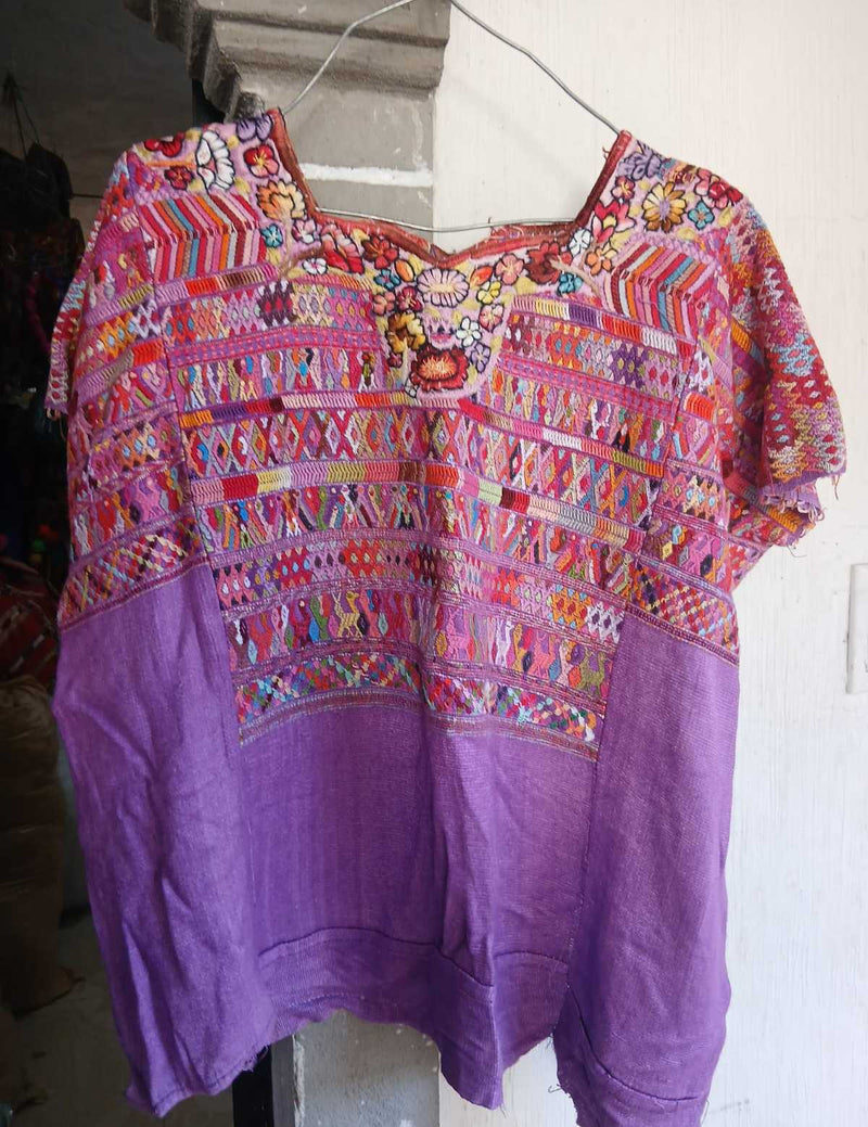 Huipil morado de San Juan Cotzal #2-31