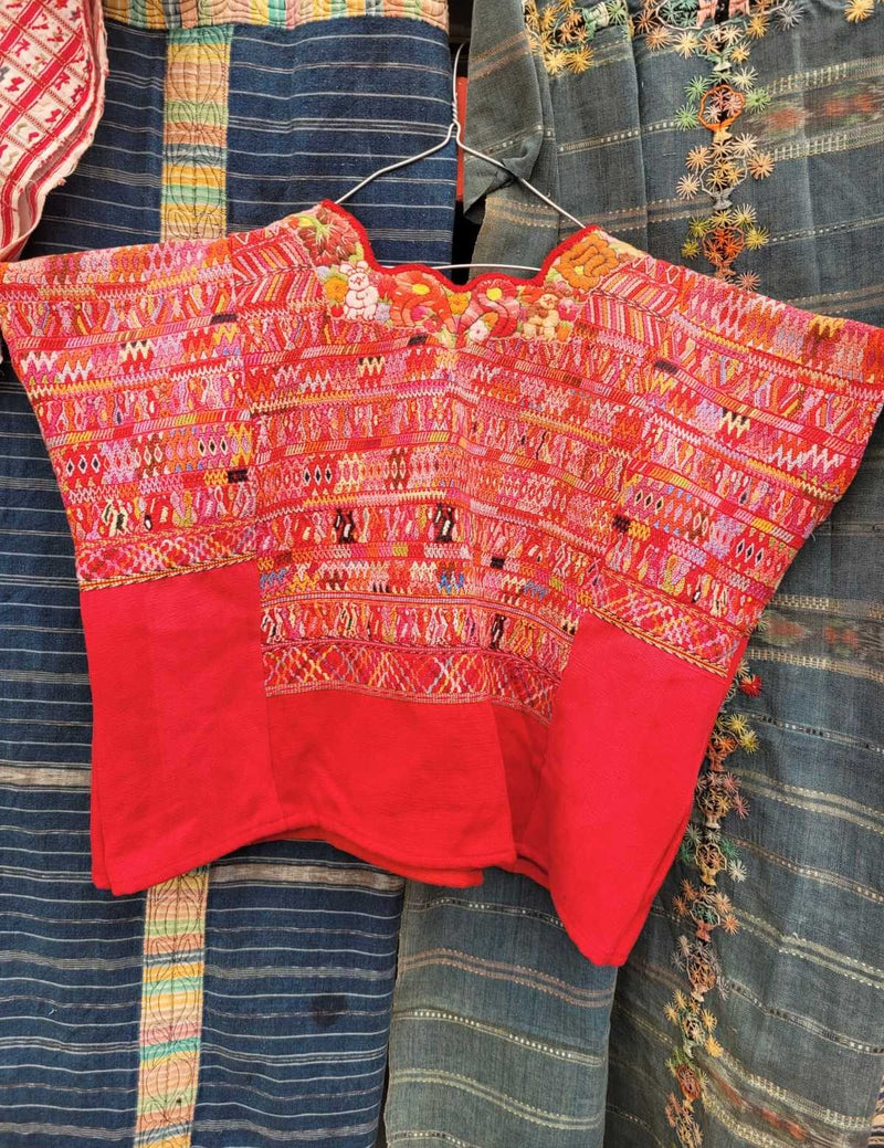Red San Juan Cotzal huipil #2-32