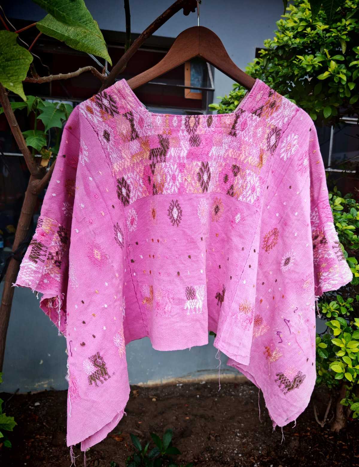 (Reserved for Corby) Pretty pink Coban huipil #6-178 (Copy)