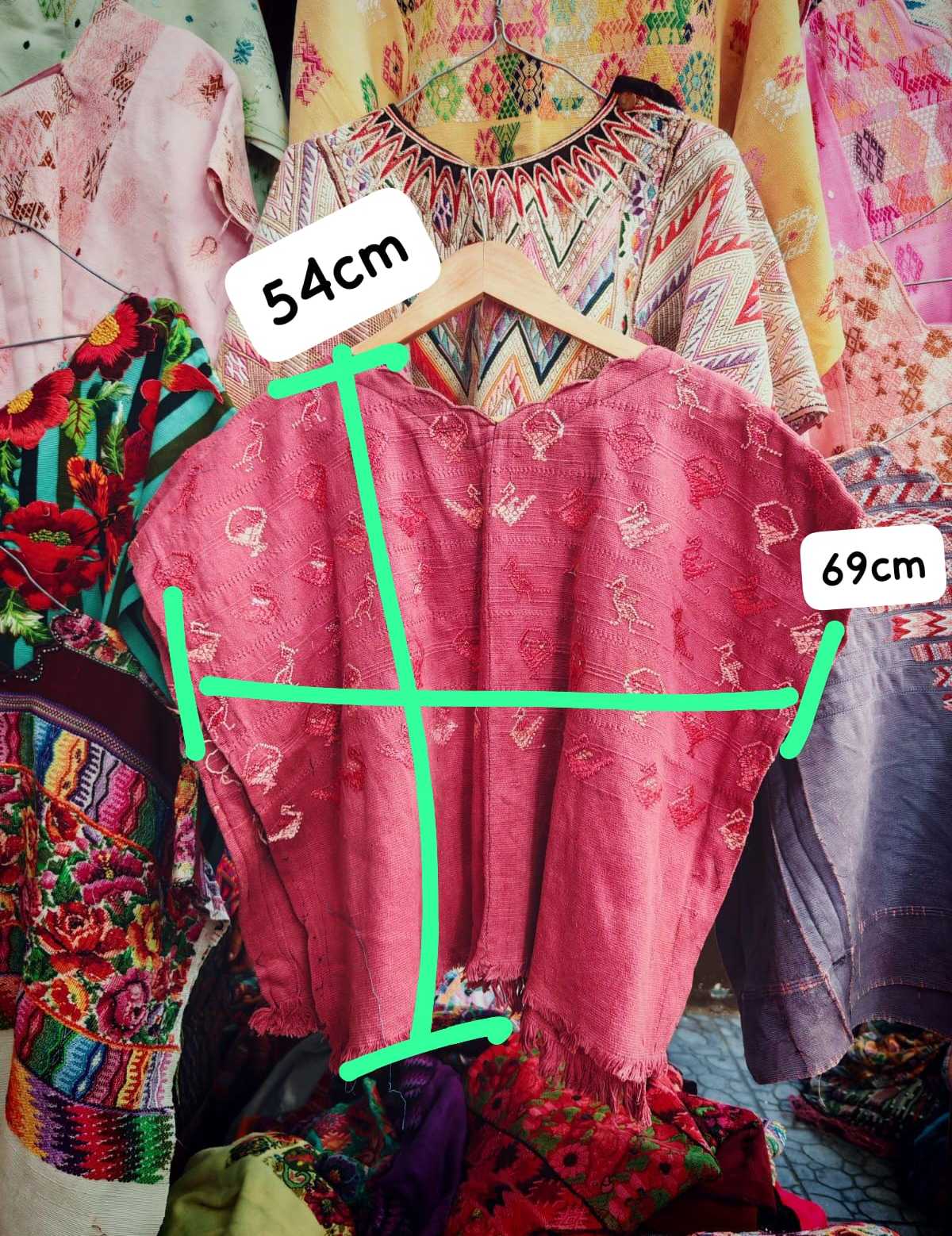 Huipil Rosa San Lucas Tolimán #1-58