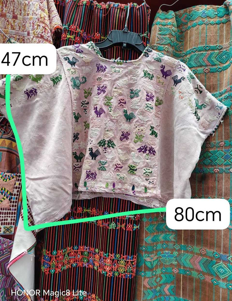 Faded pink San Lucas Toliman huipil #5-127