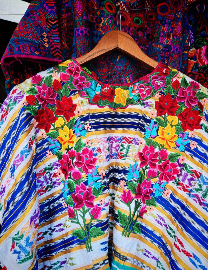 Colourful Xela huipil #1-62