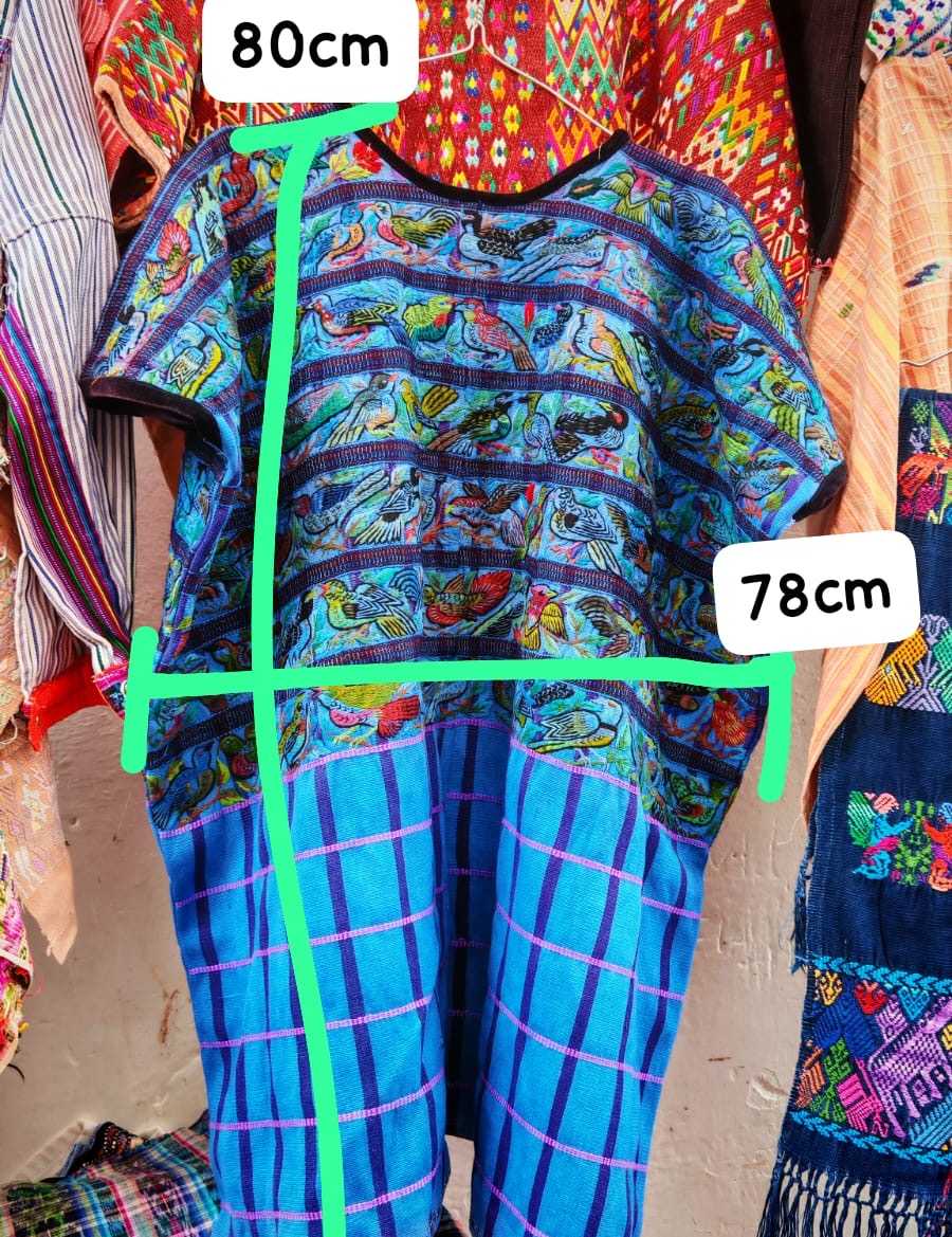 Blue Santiago huipil #2-4