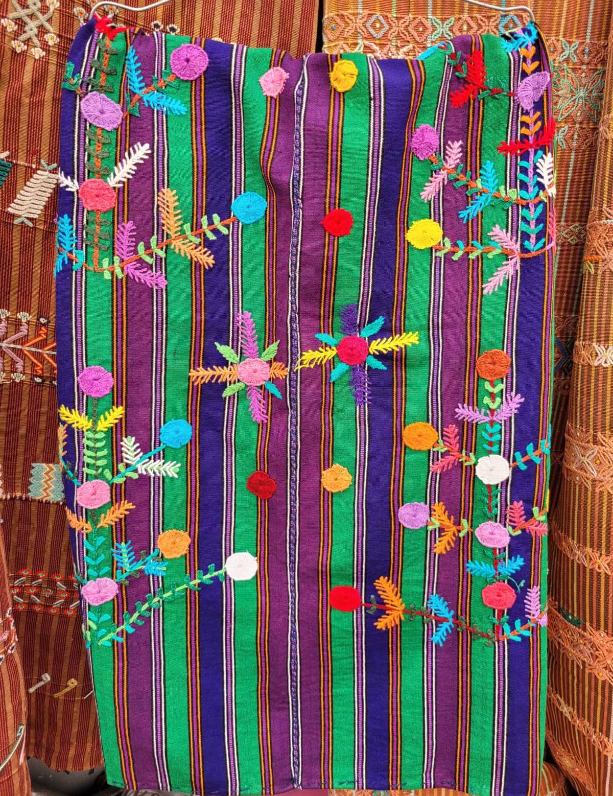 Green and purple Chichi tzute #2-70