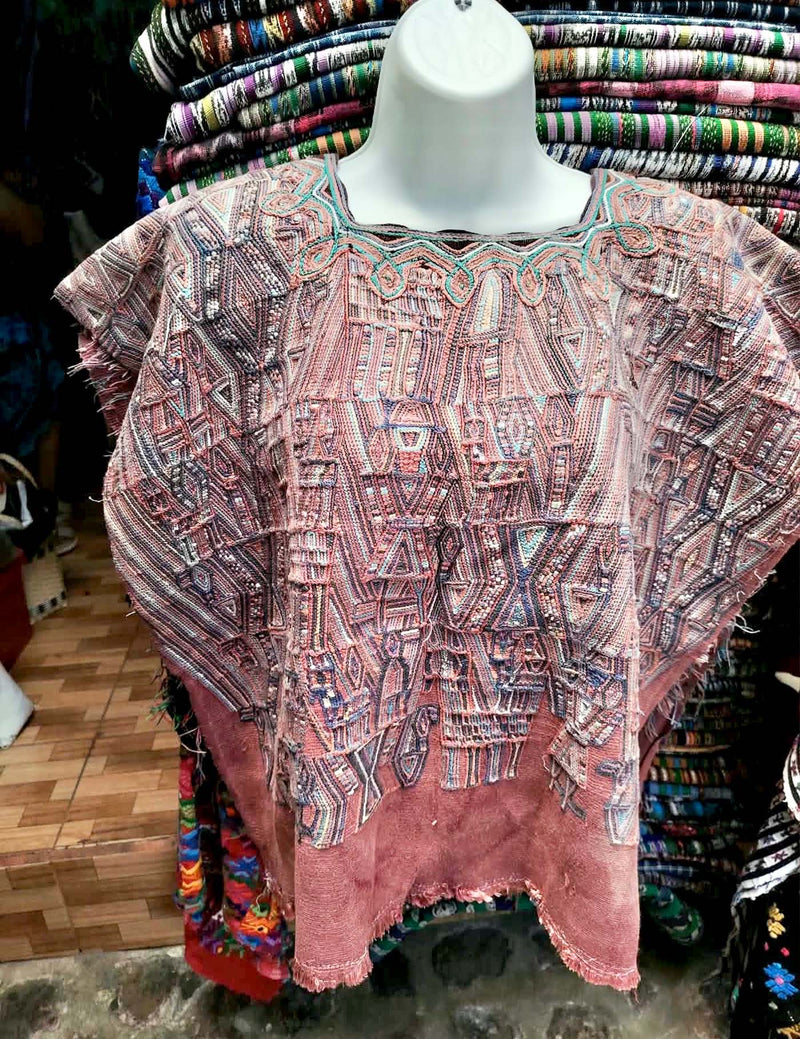 Warm Pink Nebaj Huipil #9-163
