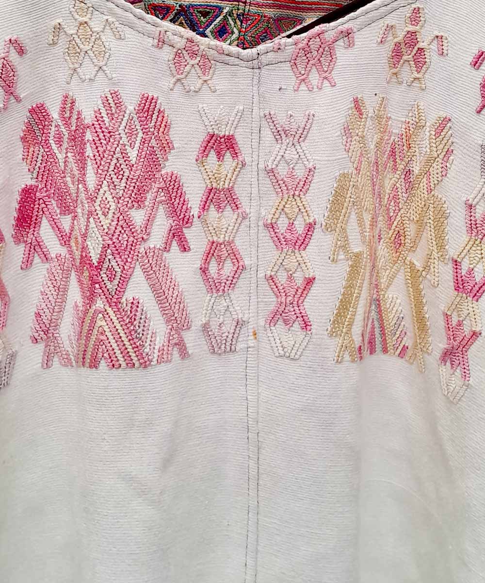 Pink & gold Chajul huipil