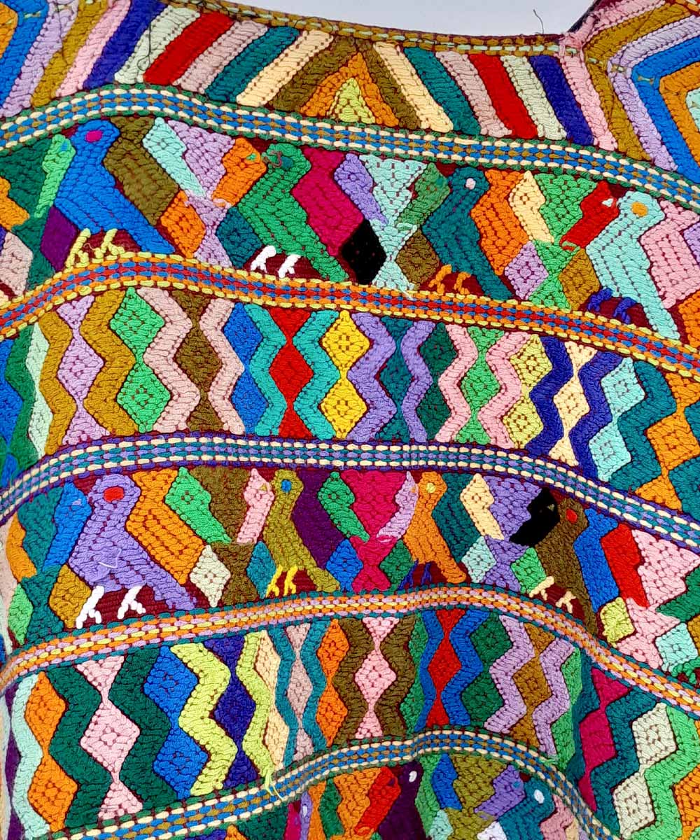 Colourful San Juan Cotzal huipil