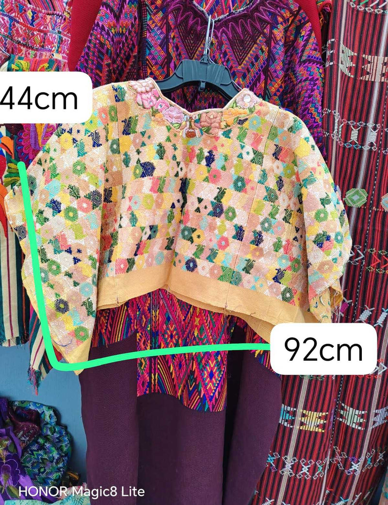 Colourful on Primrose Coban Huipil #6-404