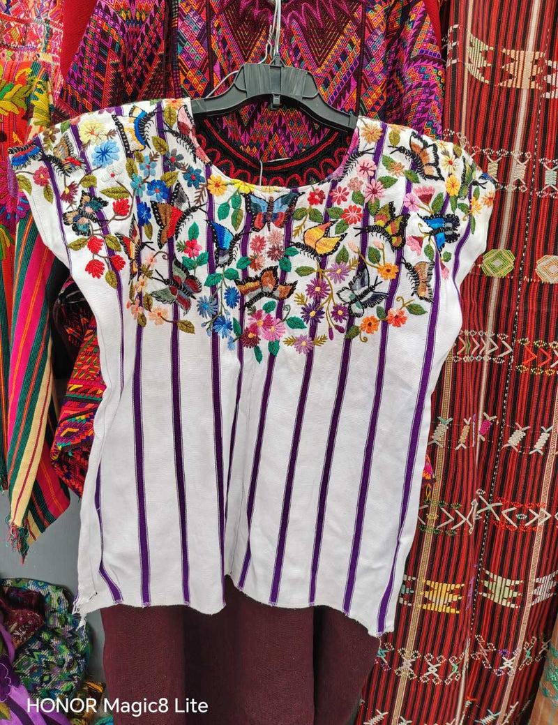 Colourful Butterflies Santiago Huipil #6-410