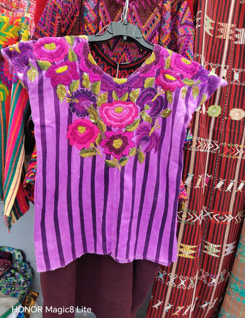 Pink and Purple Santiago Huipil #6-412