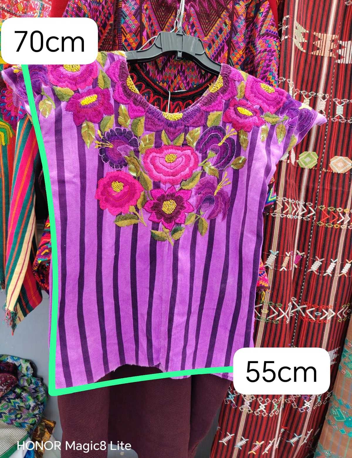 Pink and Purple Santiago Huipil #6-412