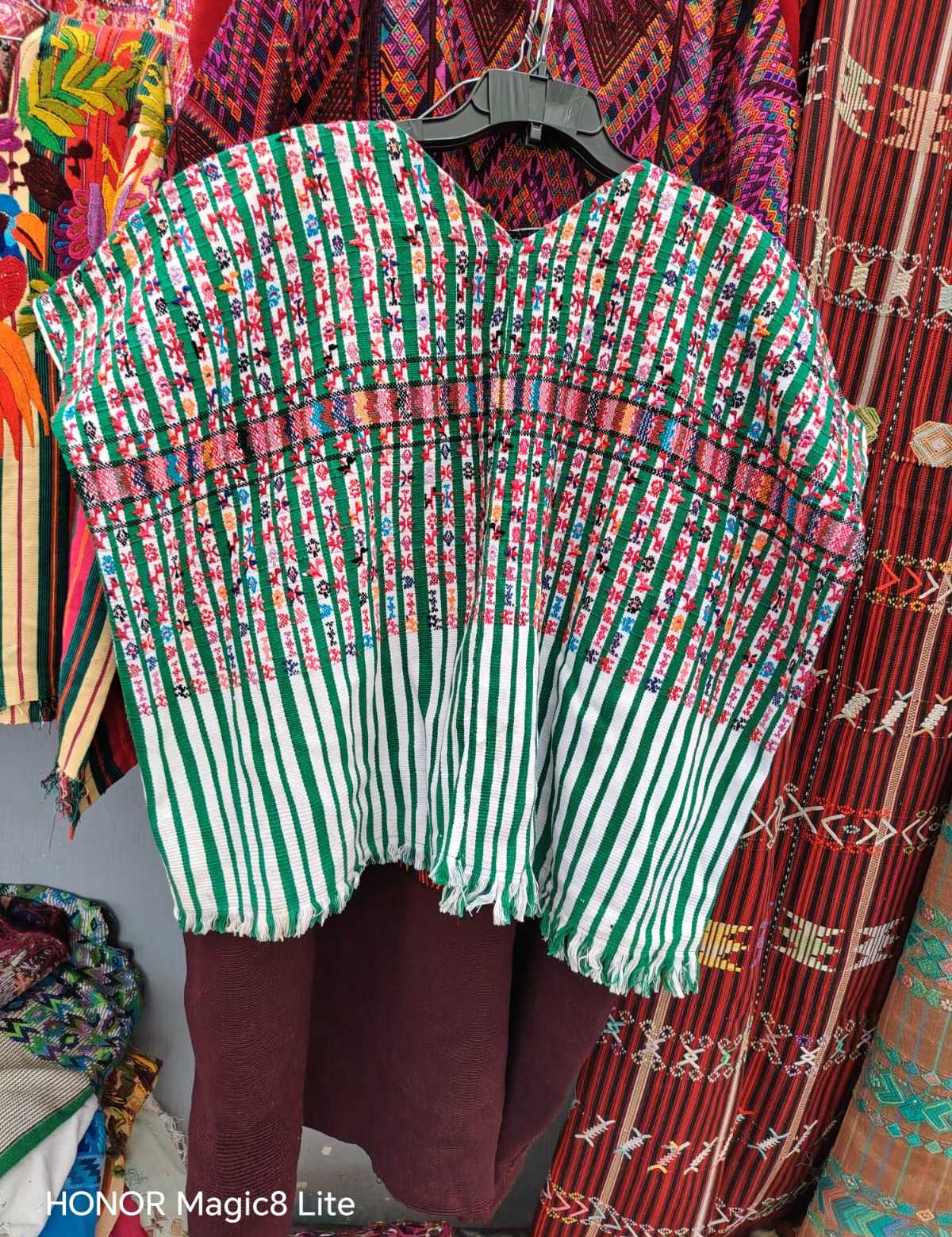 Green and Pink San Lucas Huipil #6-414