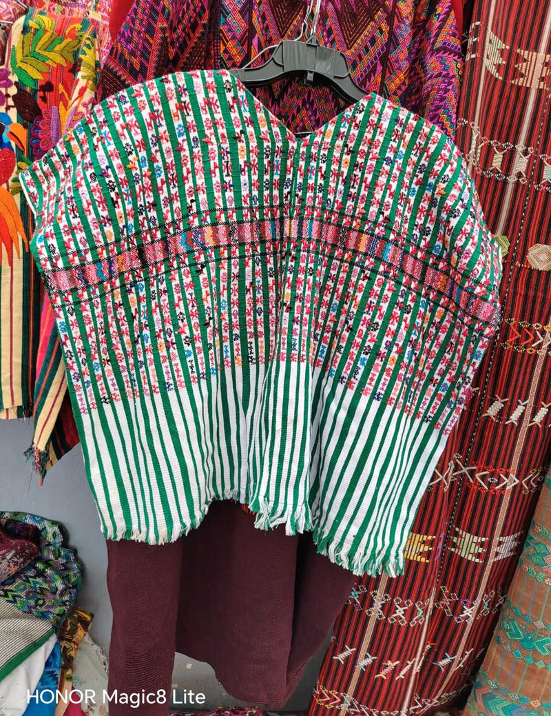 Green and Pink San Lucas Huipil #6-414