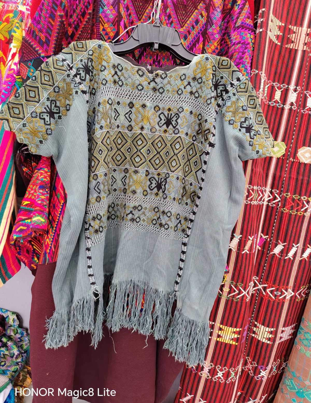 Grey and Mustard Colotenango Huipil #6-417