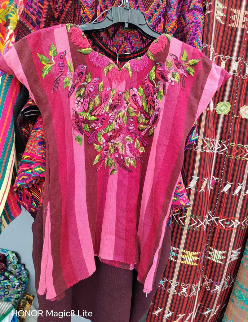 Hot Pink Santiago Huipil #6-420