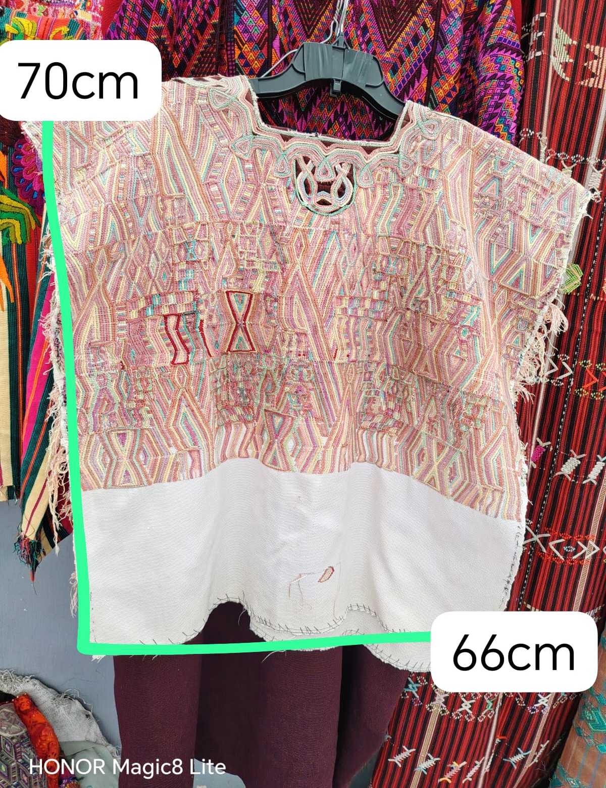 Blush and White Nebaj Huipil #6-428