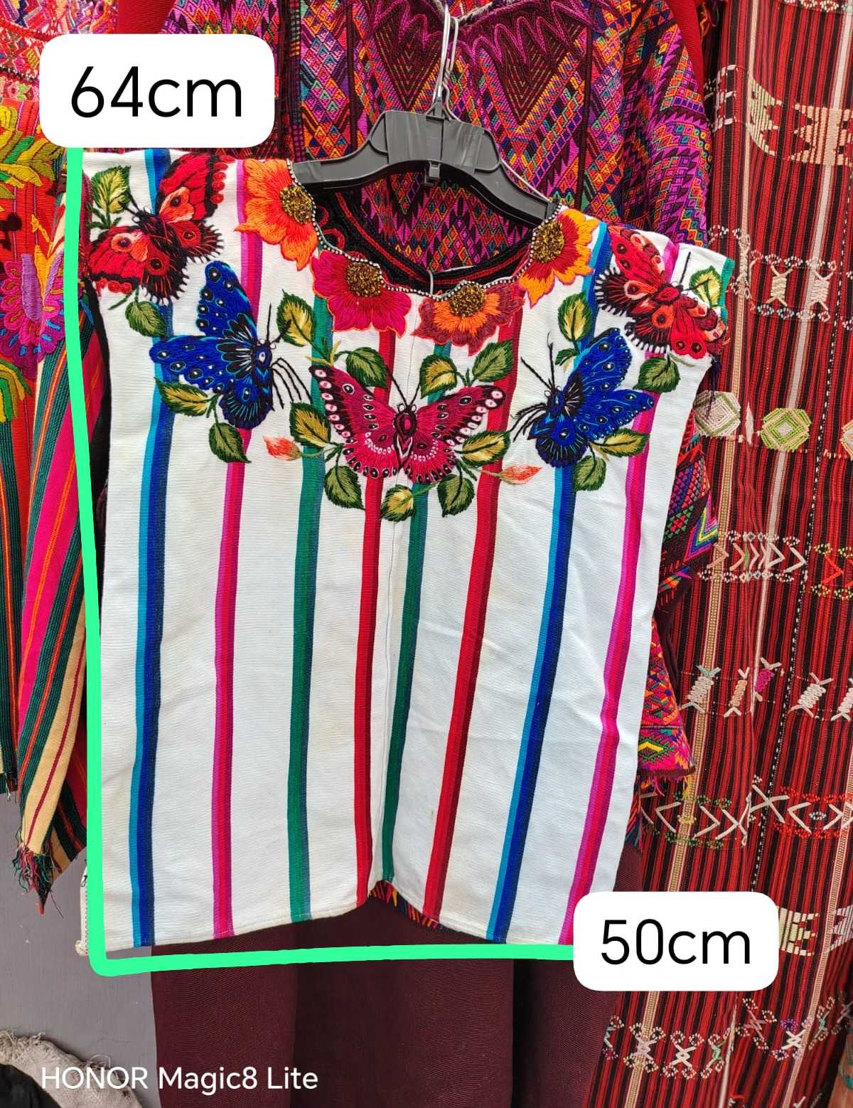 Colourful Butterflies Santiago Huipil #6-432