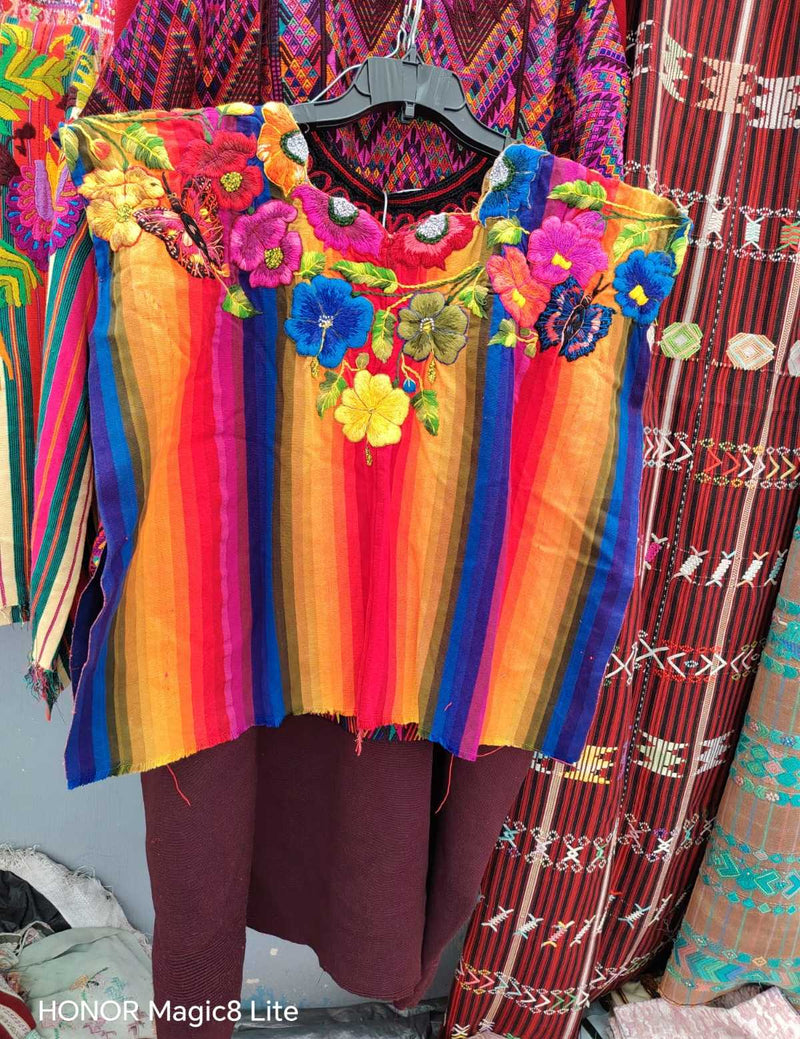 Rainbow Butterflies Santiago Huipil #6-433