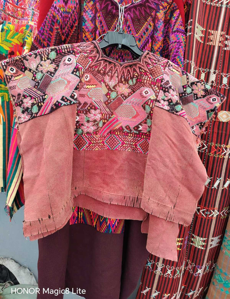 Rose Pink Chichicastenango Huipil #6-434
