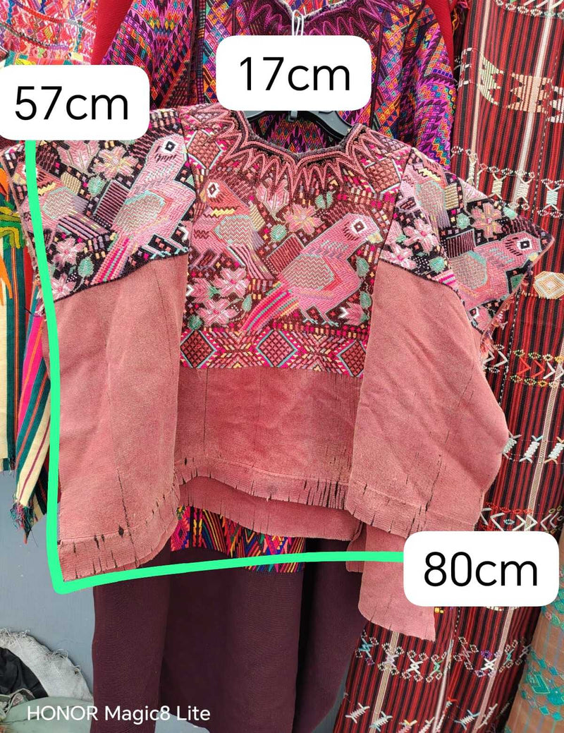 Rose Pink Chichicastenango Huipil #6-434