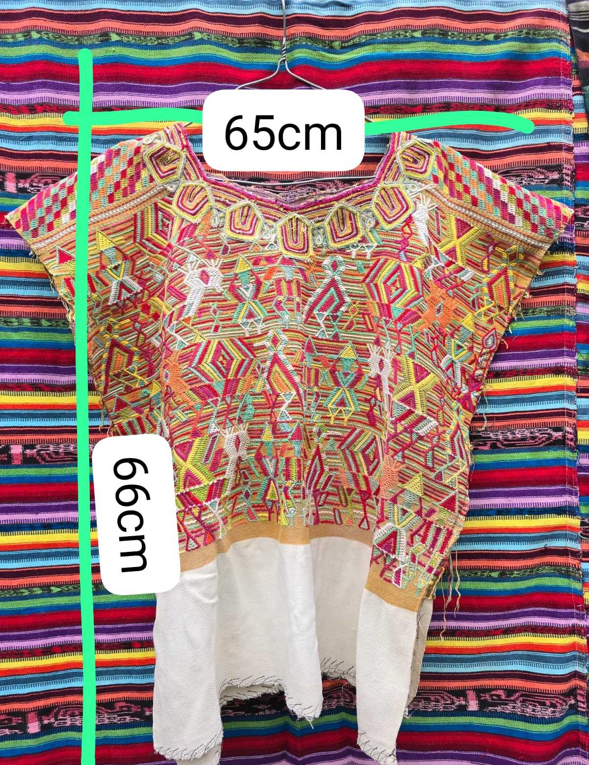 Red and Mustard Nebaj Huipil #6-443