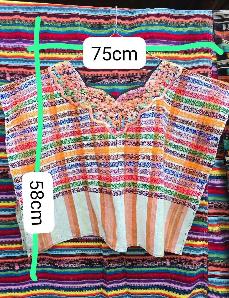 Colourful Gingham Santiago Huipil #6-466