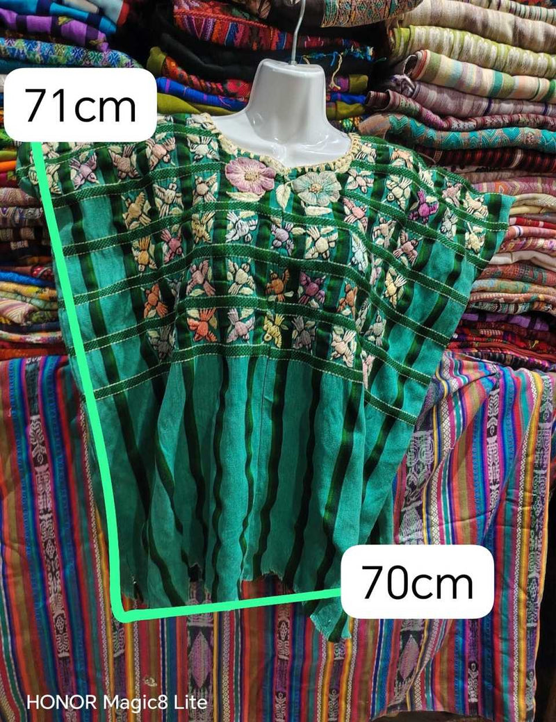 Emerald Green Santiago Huipil #6-467