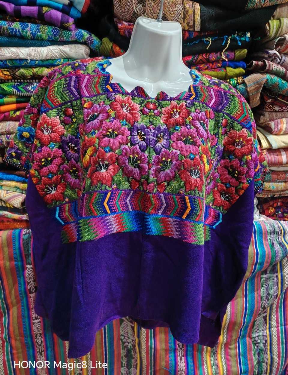 Purple and Pink Comalapa Huipil #6-472