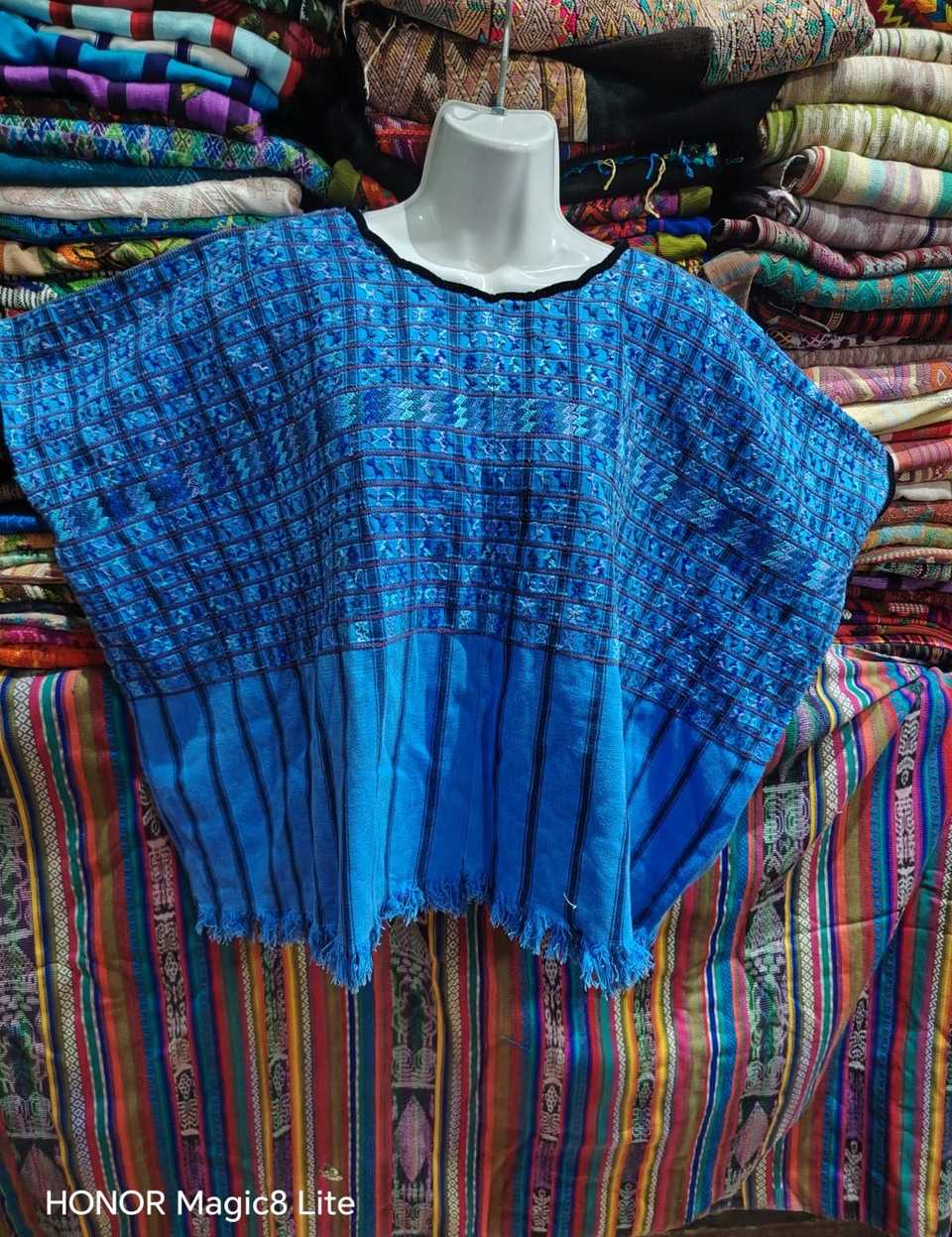 Bright Blue San Lucas Huipil #6-474