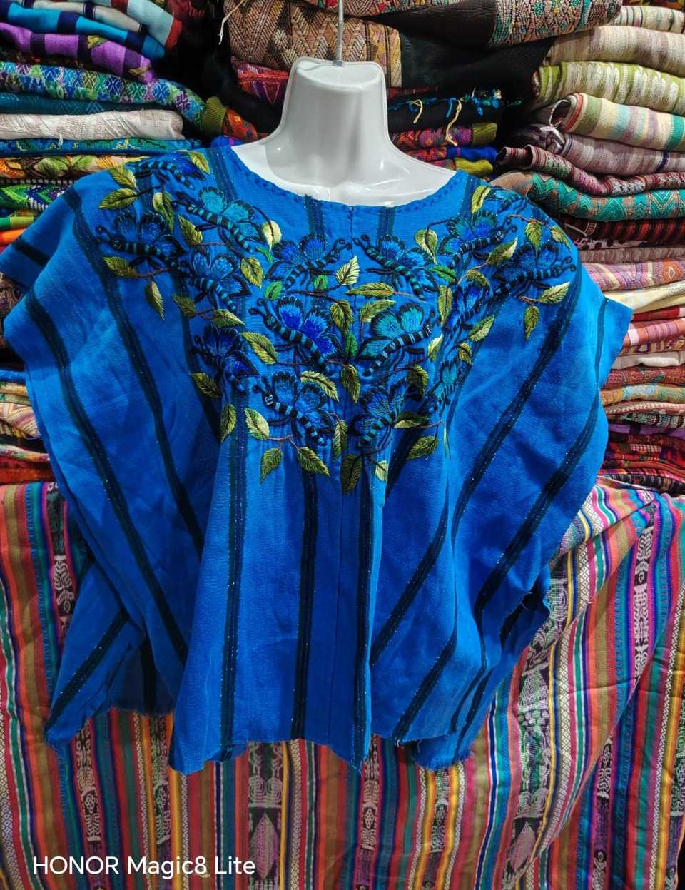 Blue Butterflies Santiago Huipil #6-476
