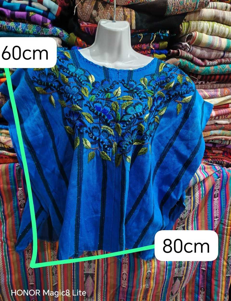 Blue Butterflies Santiago Huipil #6-476