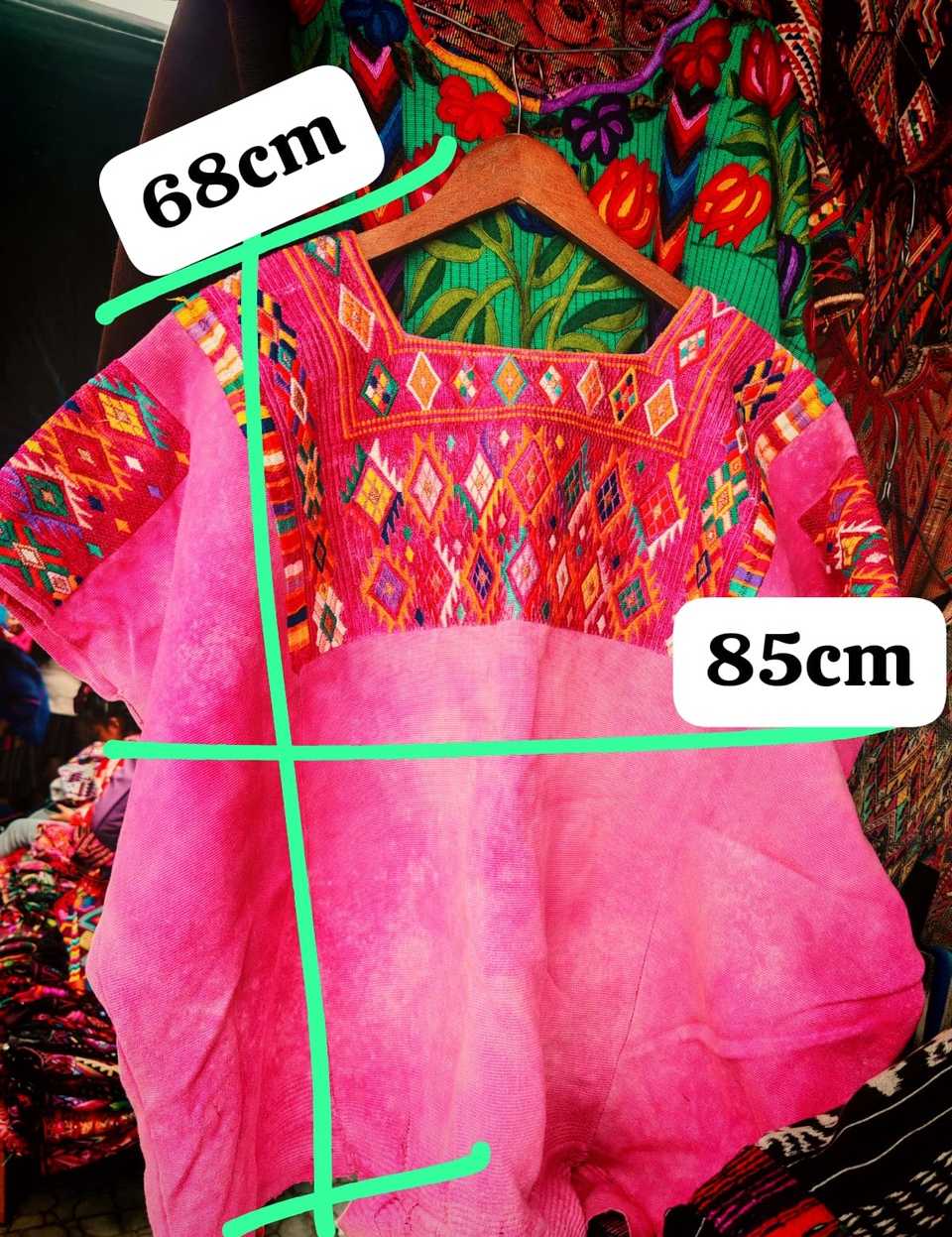 Hot Pink Nahuala Huipil #7-7