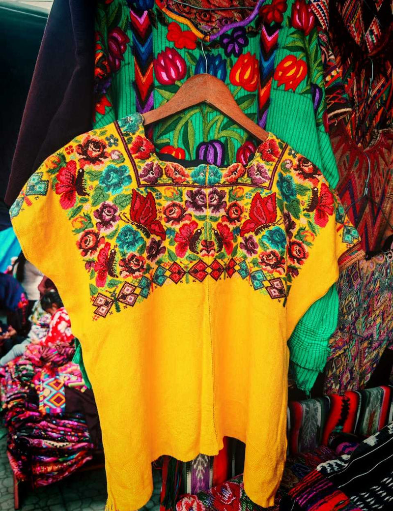 Red Butterfly Santiago Huipil #7-8