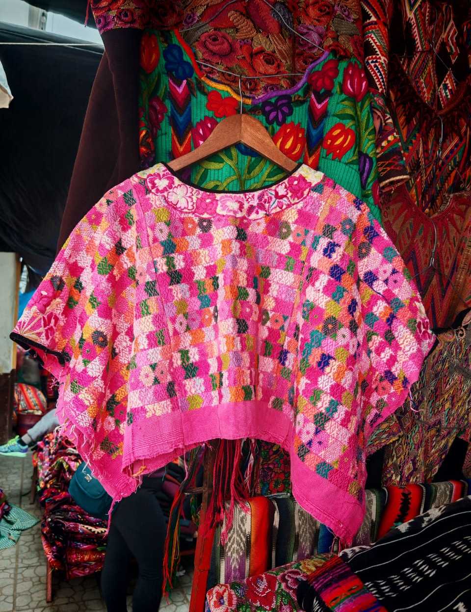 Hot Pink Coban Huipil #7-19
