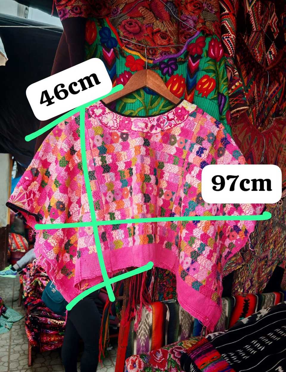 Hot Pink Coban Huipil #7-19