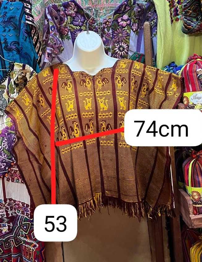 Gold and Brown San Lucas Toliman Huipil #7-55