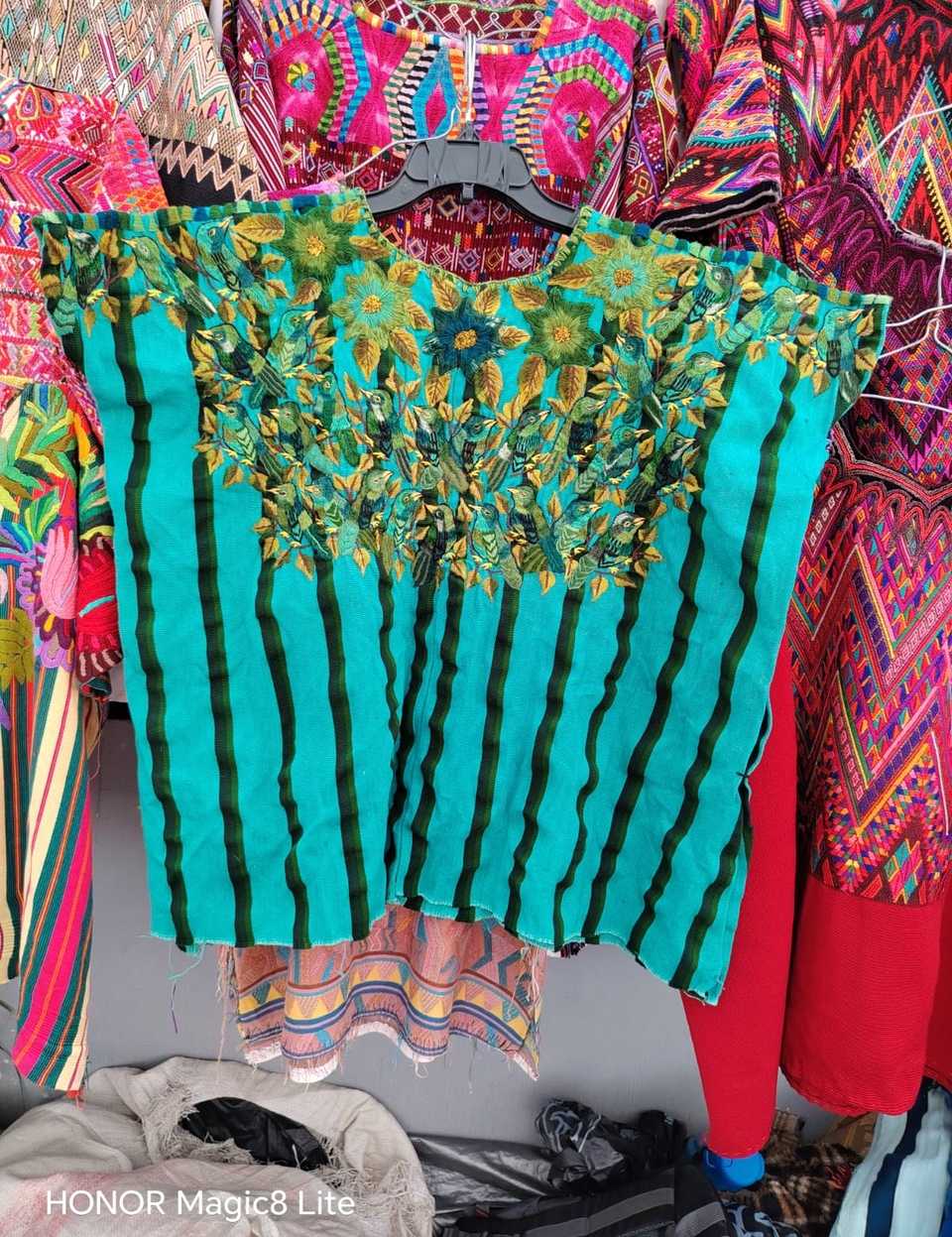 Green and Gold Santiago Huipil #7-87