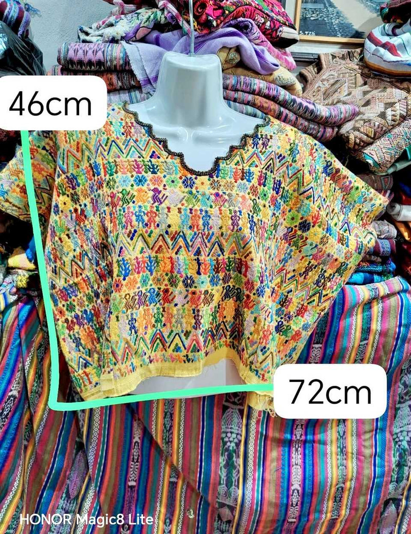 Colourful on Primrose Coban Huipil #7-103