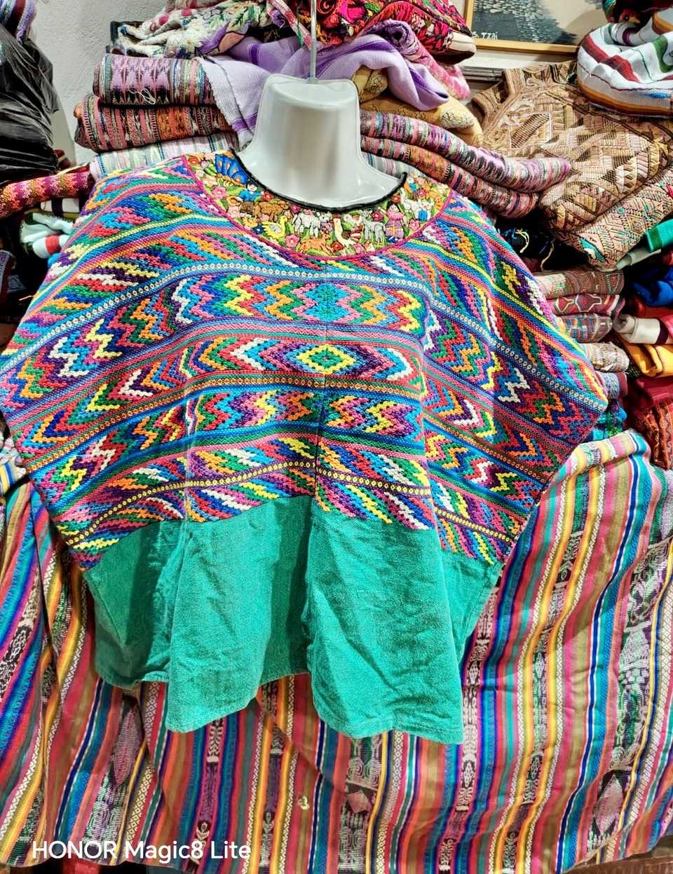 Colourful Zigzag Comalapa Huipil #7-105