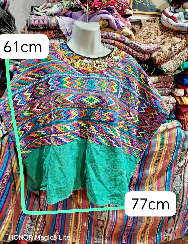 Colourful Zigzag Comalapa Huipil #7-105