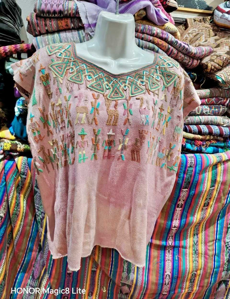 Pink Nebaj Huipil #7-118