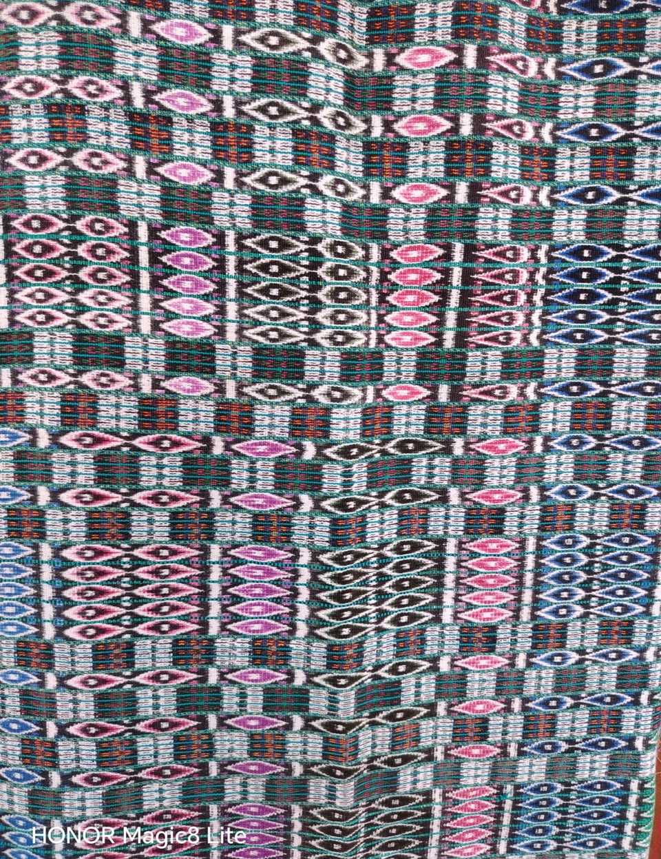 Pink and Black Totonicapan Corte #7-119
