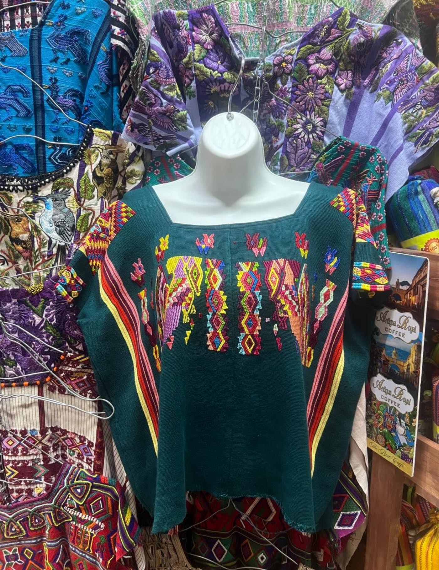 Dark Green Chajul Huipil #7-121