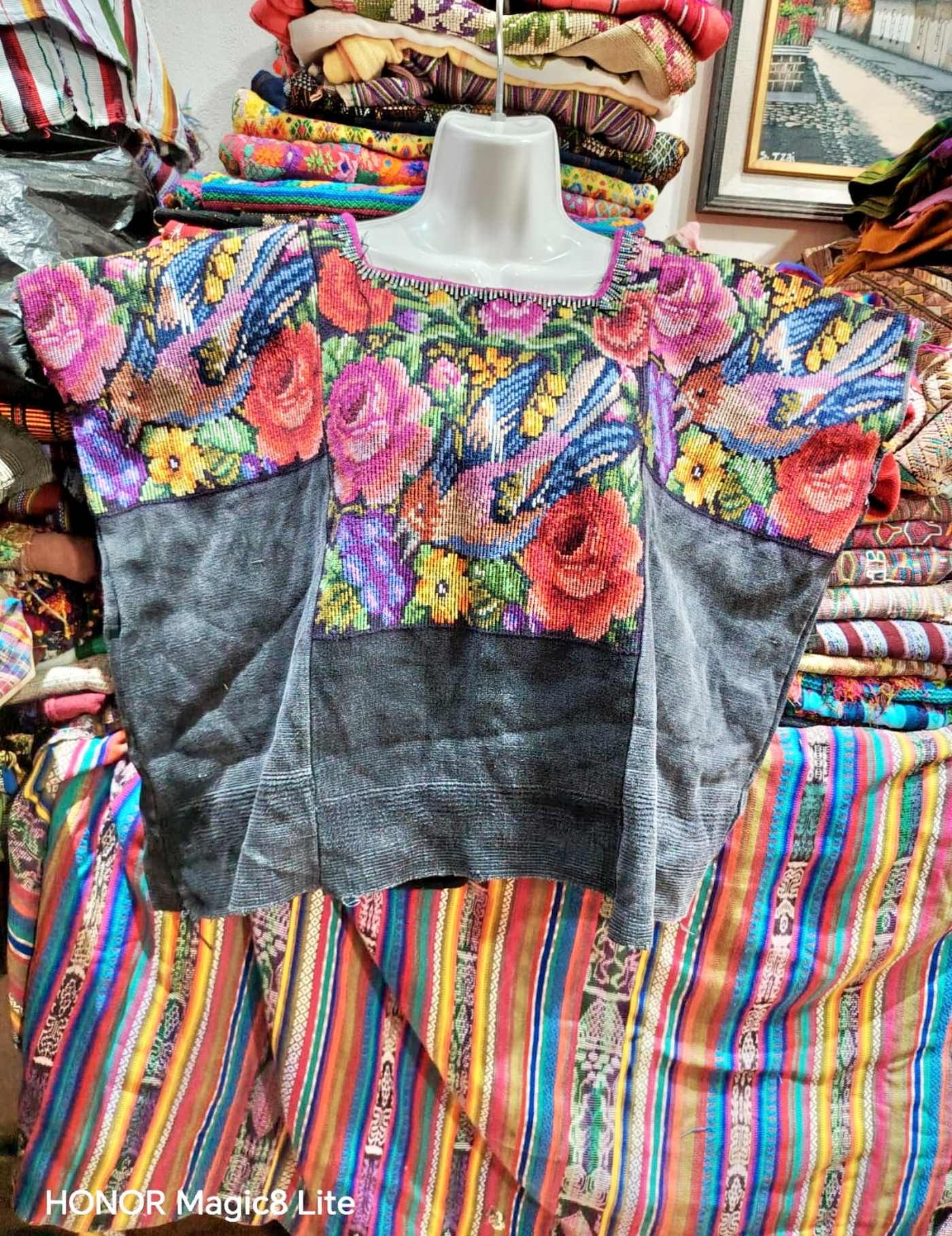 Flowers and Birds Chichicastenango Huipil #7-132