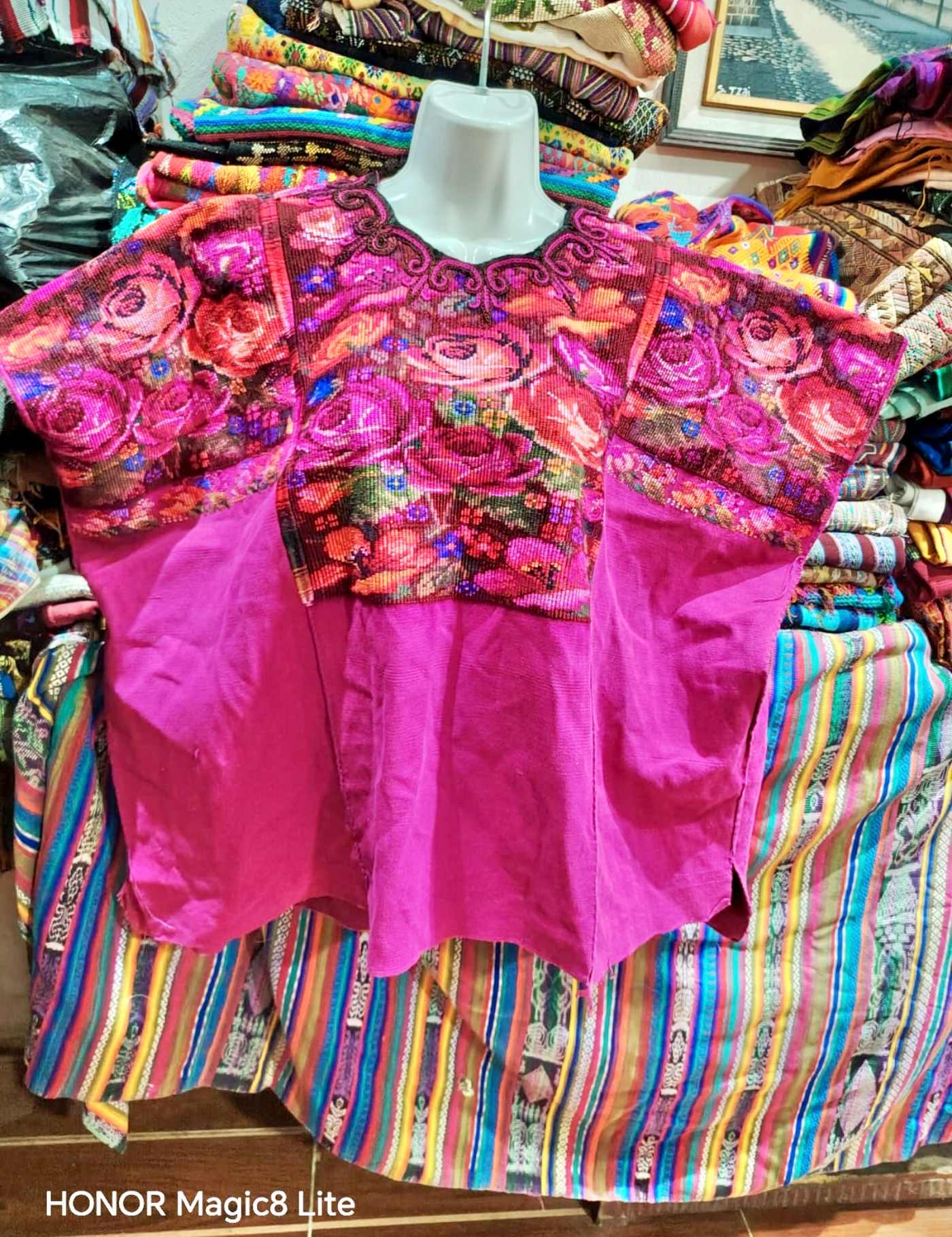 Hot PInk Chichicastenango Huipil #7-146
