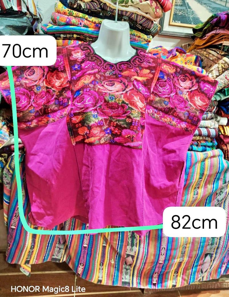 Hot PInk Chichicastenango Huipil #7-146