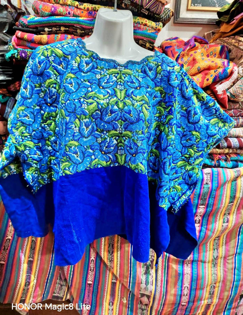 Bright Blue Aguas Calientas Huipil #7-151