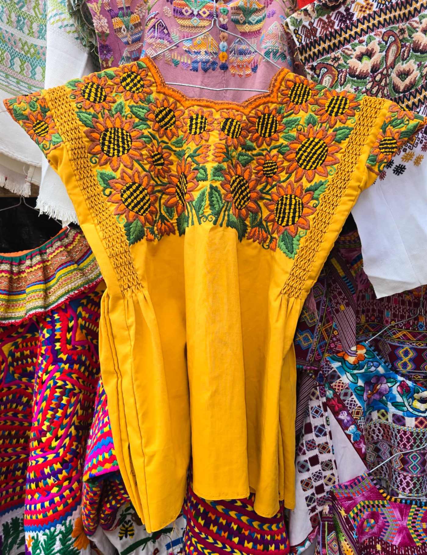 Yellow And Orange Santiago Huipil #7-167